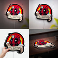 Unicorn Deadpool 3D Light Box - Cute & Funny LED Night Light, Kawaii Superhero Decor for Marvel Fans & Kids Room
