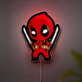 Chibi Deadpool 3D Light Box - Marvel Superhero LED Night Light, Funny Cartoon Decor for Fans, Cool Gift for Gamers & Anime Lovers 