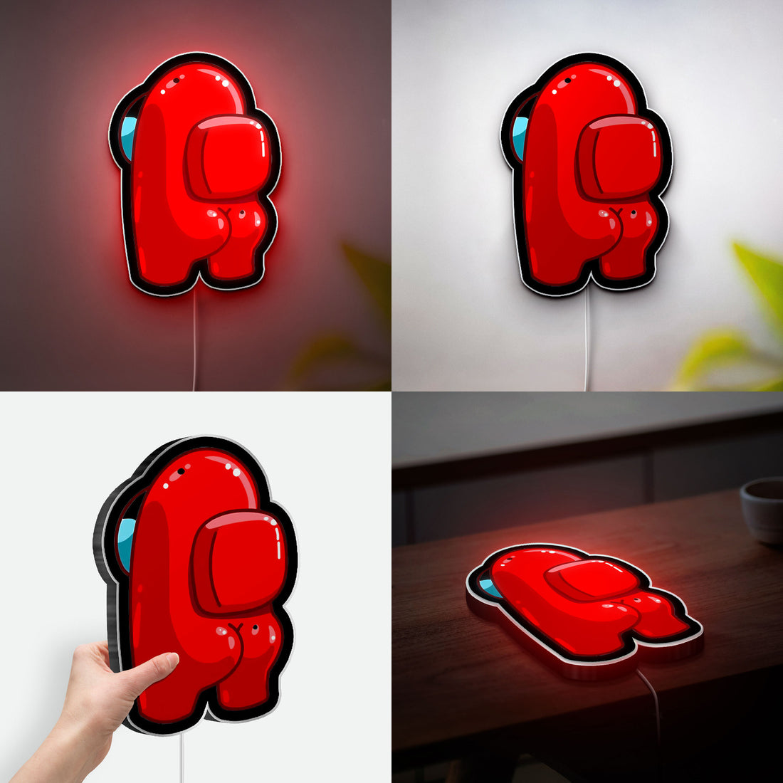 Among Us 3D Light Box - Funny Character LED Night Light, Game Inspired Decor for Gamers Room, Cool Gift for Among Us Fans
