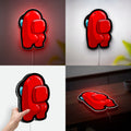Among Us 3D Light Box - Funny Character LED Night Light, Game Inspired Decor for Gamers Room, Cool Gift for Among Us Fans

