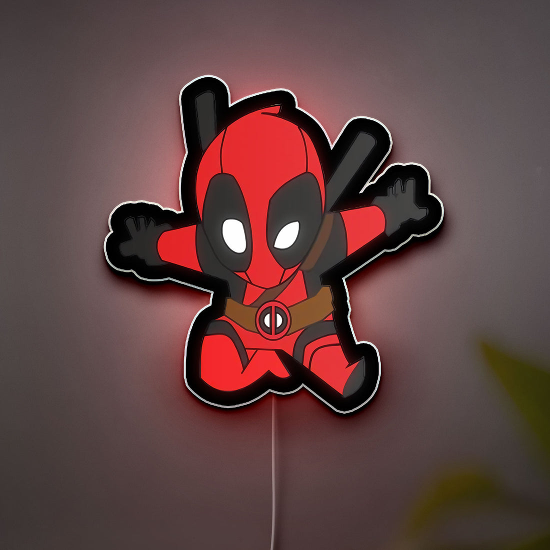 Deadpool Marvel 3D Light Box - Cool Superhero LED Night Light, Comic Book Wall Decor for Fans, Unique Gift for Movie Lovers 