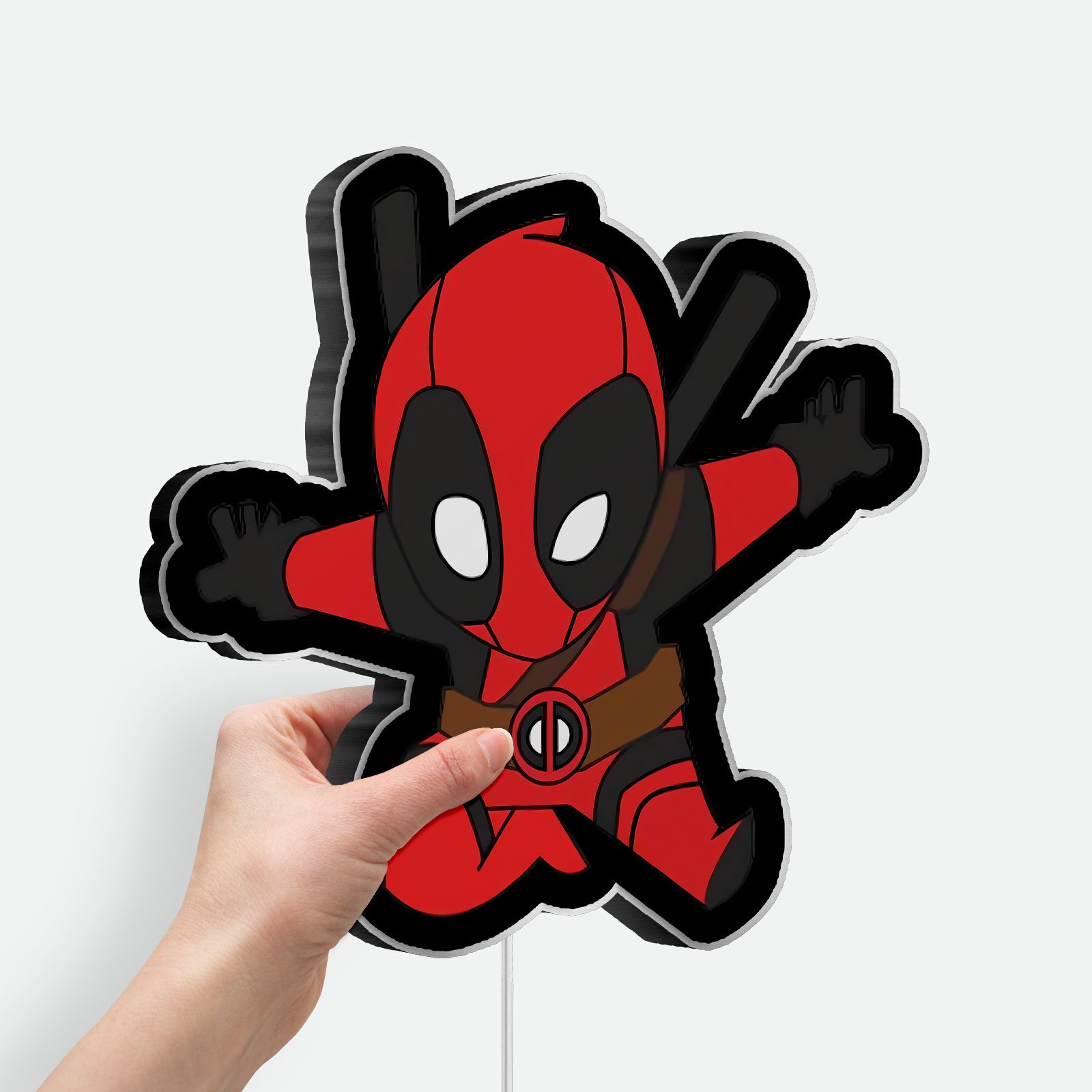 Deadpool Marvel 3D Light Box - Cool Superhero LED Night Light, Comic Book Wall Decor for Fans, Unique Gift for Movie Lovers 