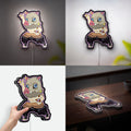 Demon Slayer Chibi 3D Light Box - Anime Character LED Night Light, Cute Inosuke Decor for Fans, Japanese Anime Room Art 