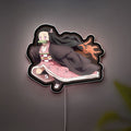 Nezuko Kamado Demon Slayer 3D Light Box - Anime LED Night Light, Kimetsu no Yaiba Decor for Fans, Japanese Manga Inspired Glow Art 