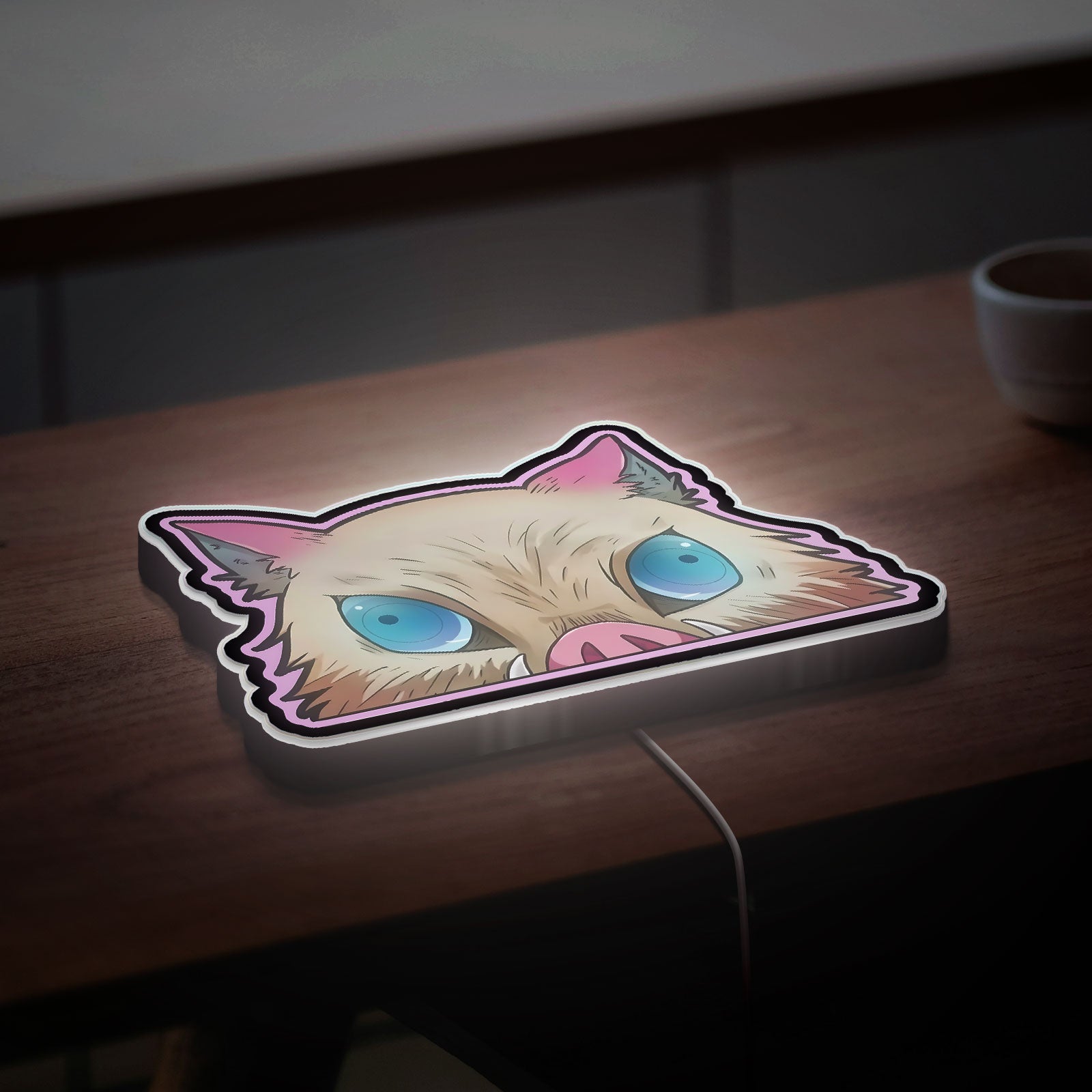 Demon Slayer 3D Light Box - Tanjiro Kamado Anime LED Night Light, Japanese Manga Decor for Kimetsu no Yaiba Fans
