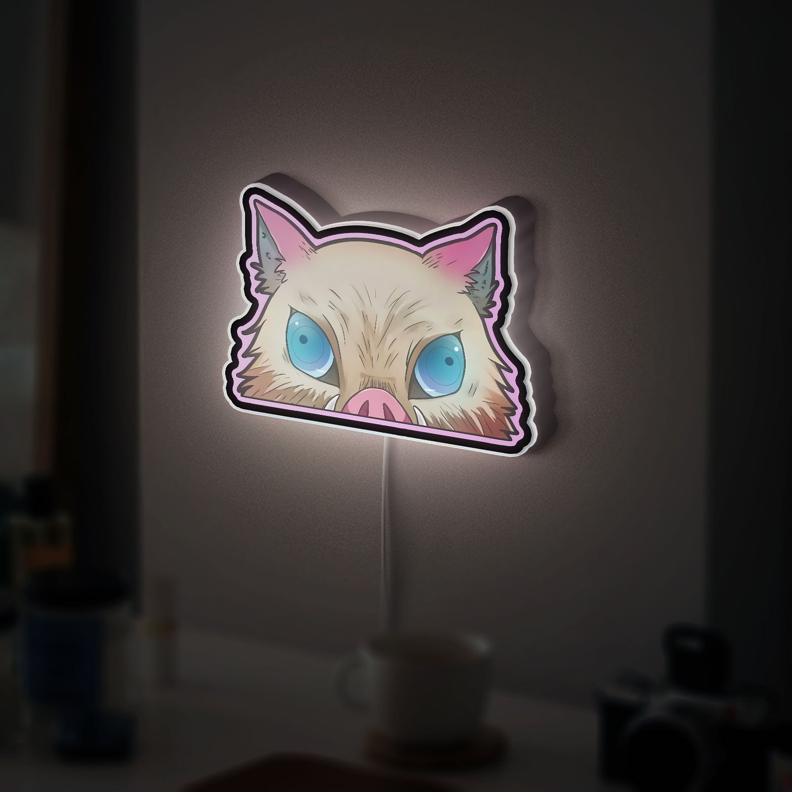 Demon Slayer 3D Light Box - Tanjiro Kamado Anime LED Night Light, Japanese Manga Decor for Kimetsu no Yaiba Fans
