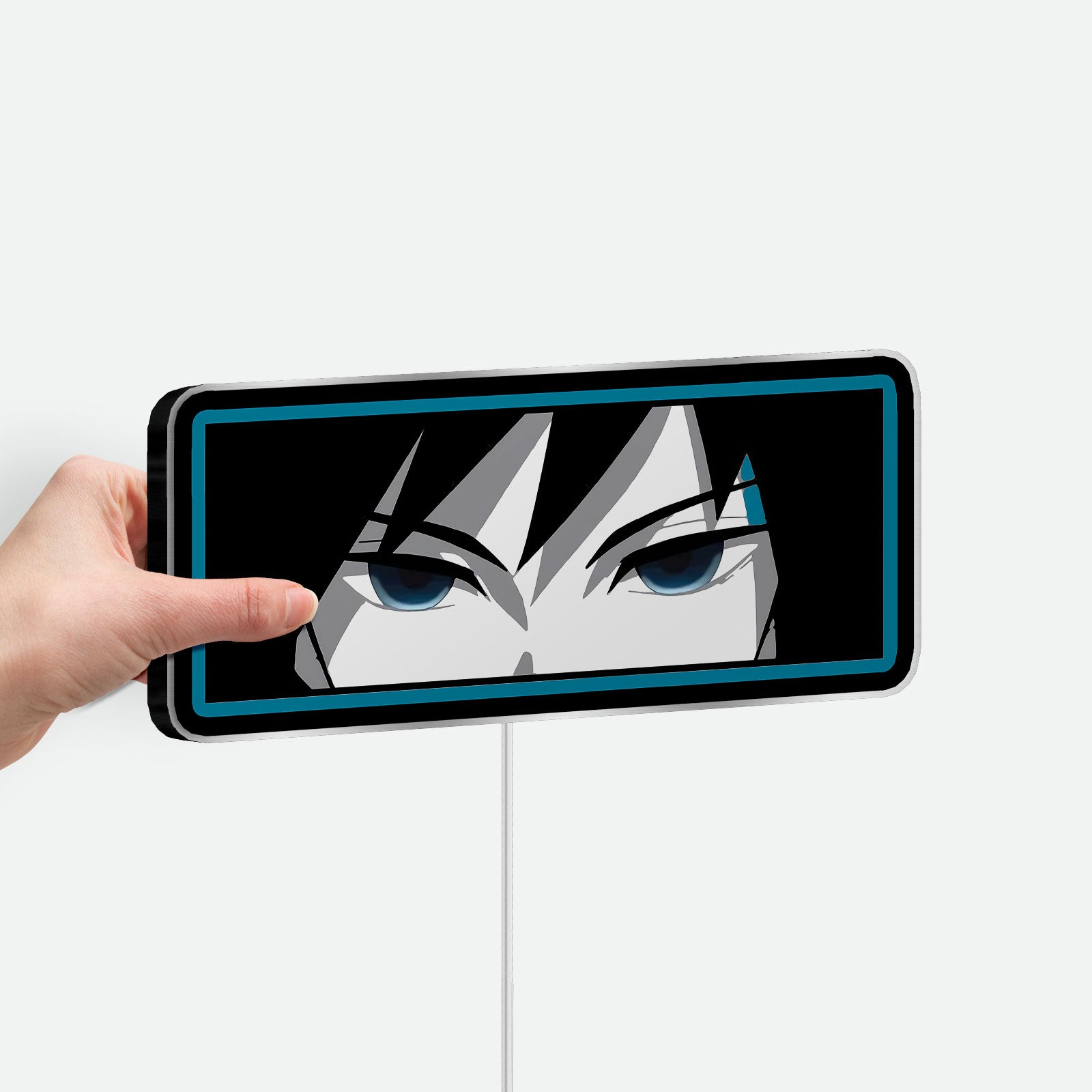 Demon Slayer Glow Art - Water Hashira 3D LED Night Light, Anime Character Decor for Fans