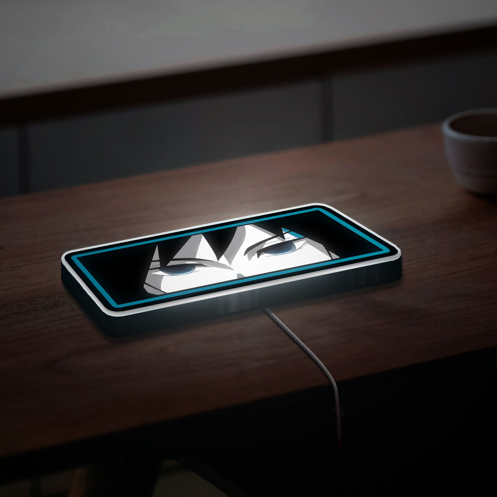 Demon Slayer Glow Art - Water Hashira 3D LED Night Light, Anime Character Decor for Fans