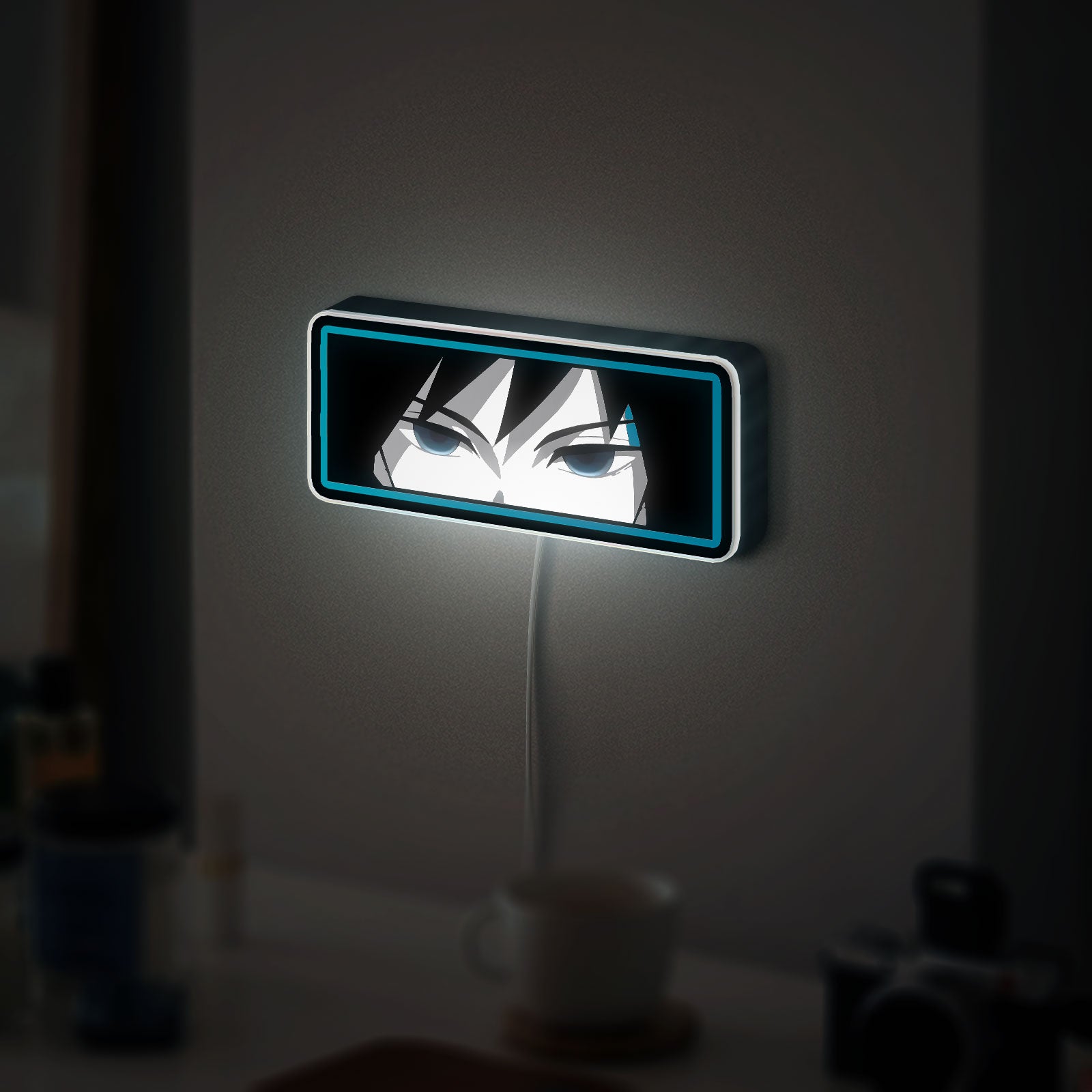 Demon Slayer Glow Art - Water Hashira 3D LED Night Light, Anime Character Decor for Fans