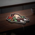 Tanjiro Kamado Chibi 3D Light Box - Demon Slayer Anime LED Night Light, Cute Japanese Anime Decor for Fans
