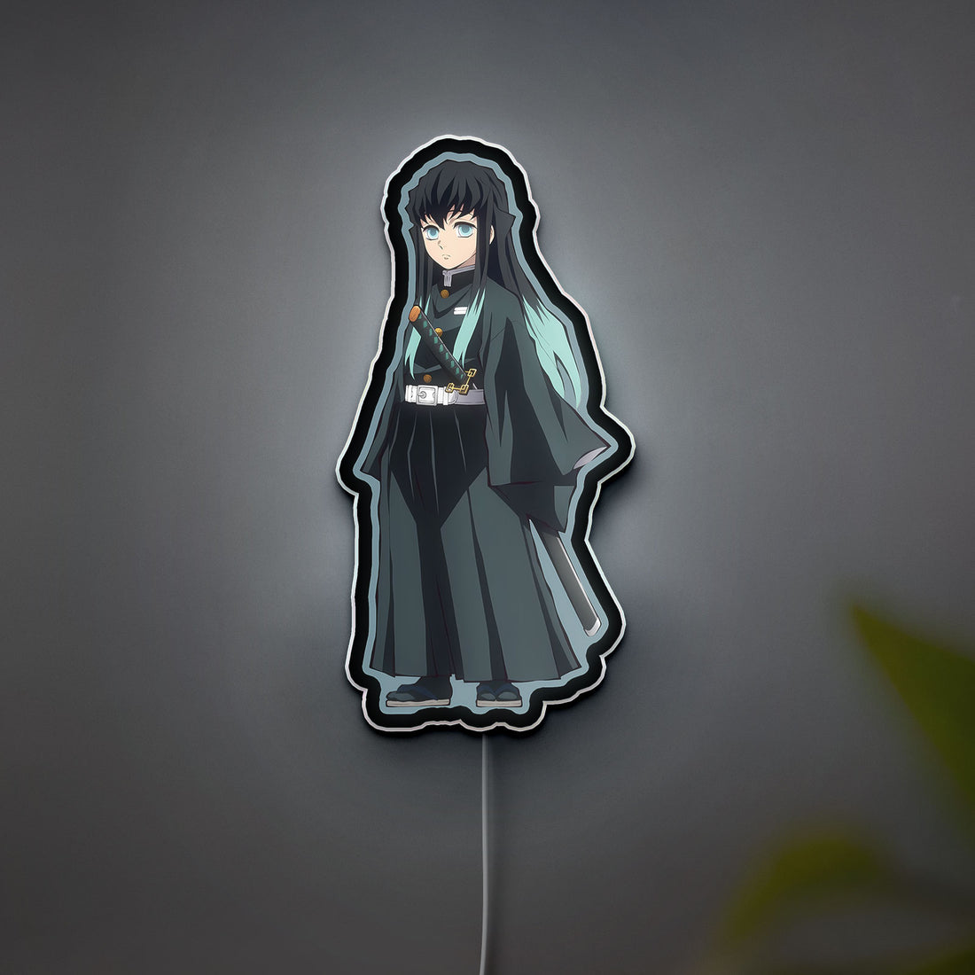 Demon Slayer Kimetsu no Yaiba 3D Light Box - Anime Character LED Night Light, Japanese Anime Decor for Otaku Fans 