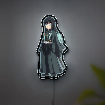 Demon Slayer Kimetsu no Yaiba 3D Light Box - Anime Character LED Night Light, Japanese Anime Decor for Otaku Fans 