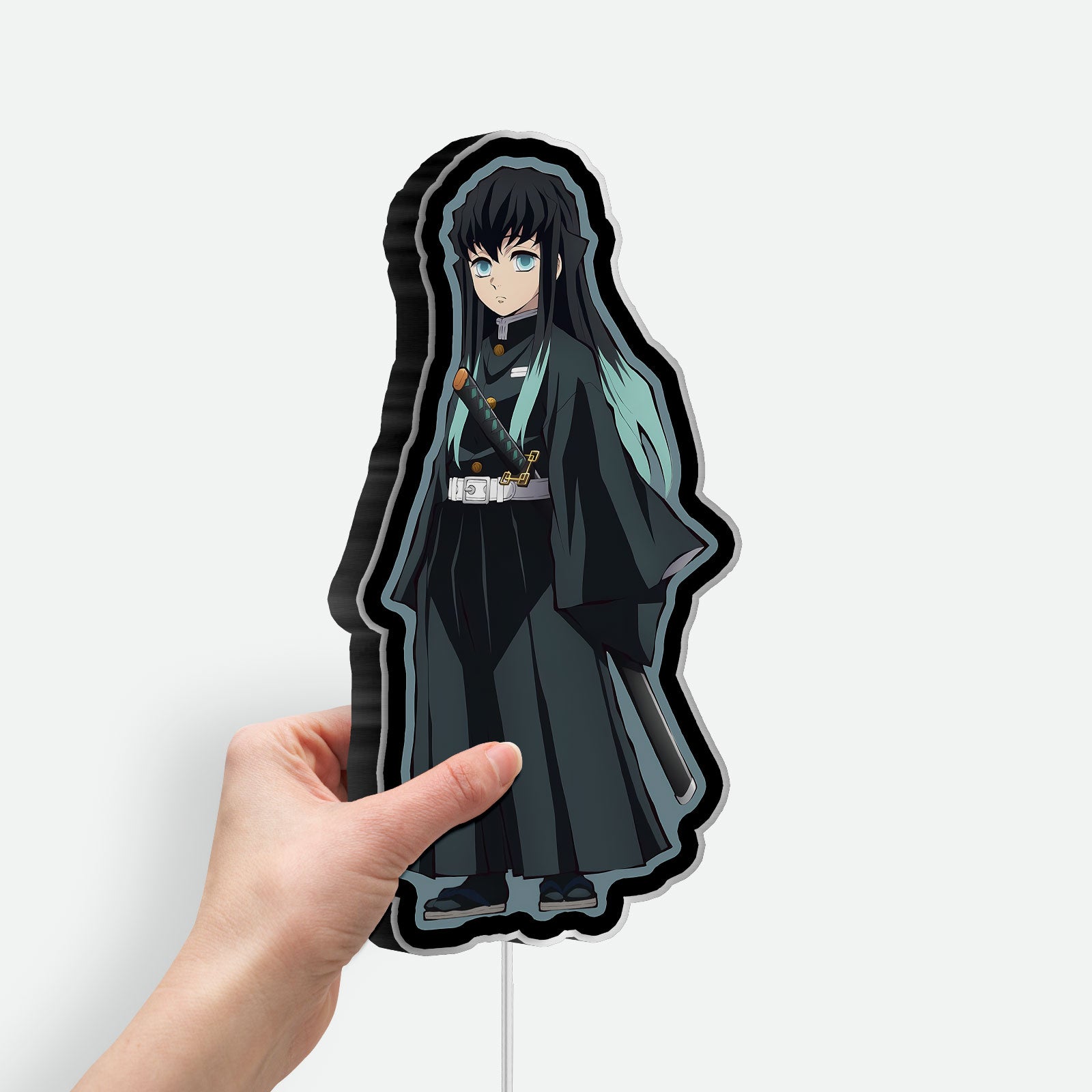 Demon Slayer Kimetsu no Yaiba 3D Light Box - Anime Character LED Night Light, Japanese Anime Decor for Otaku Fans 