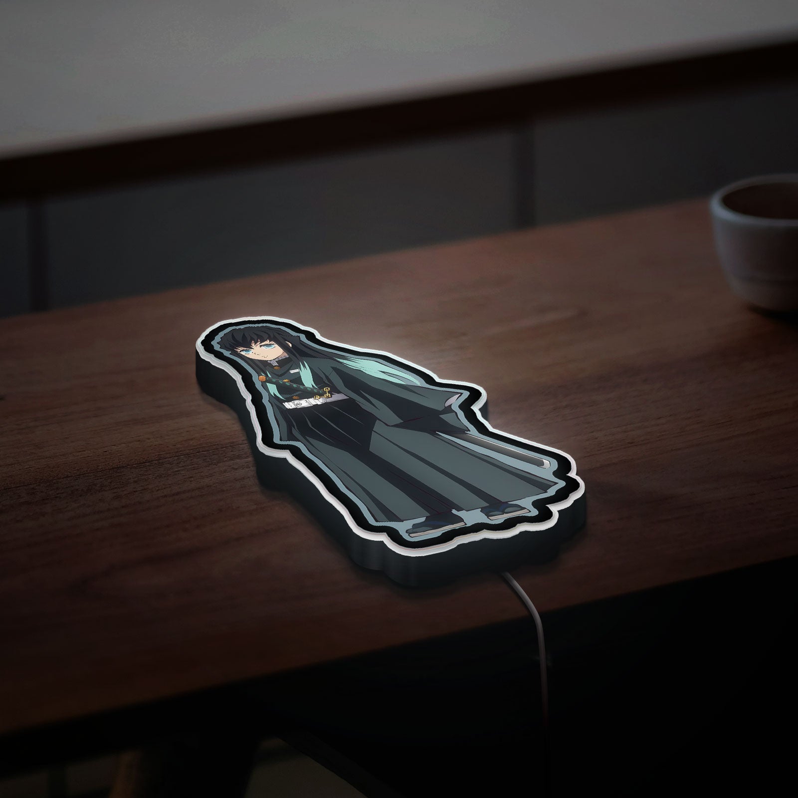 Demon Slayer Kimetsu no Yaiba 3D Light Box - Anime Character LED Night Light, Japanese Anime Decor for Otaku Fans 