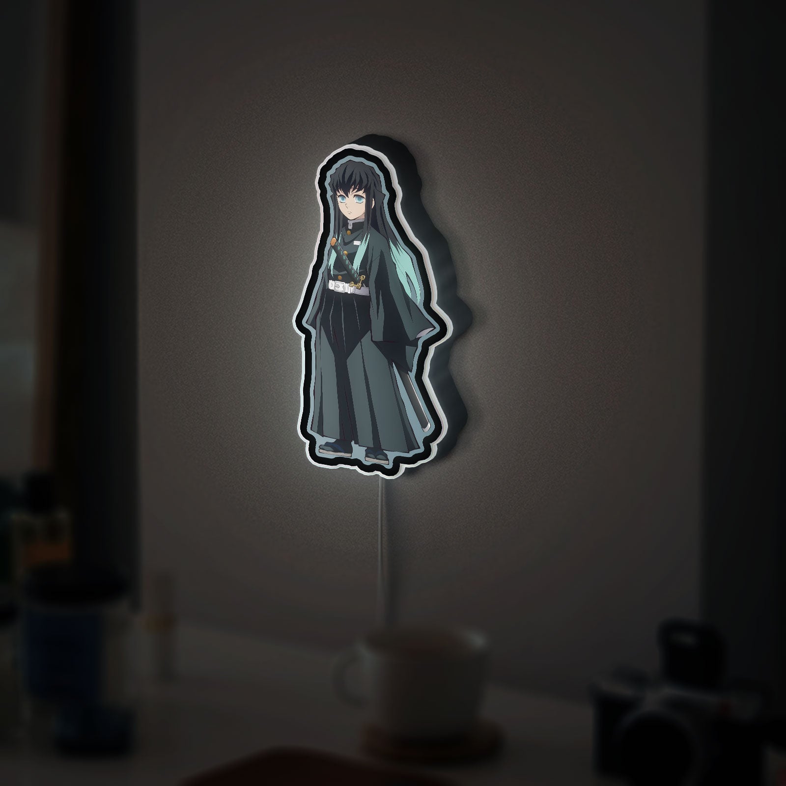 Demon Slayer Kimetsu no Yaiba 3D Light Box - Anime Character LED Night Light, Japanese Anime Decor for Otaku Fans 