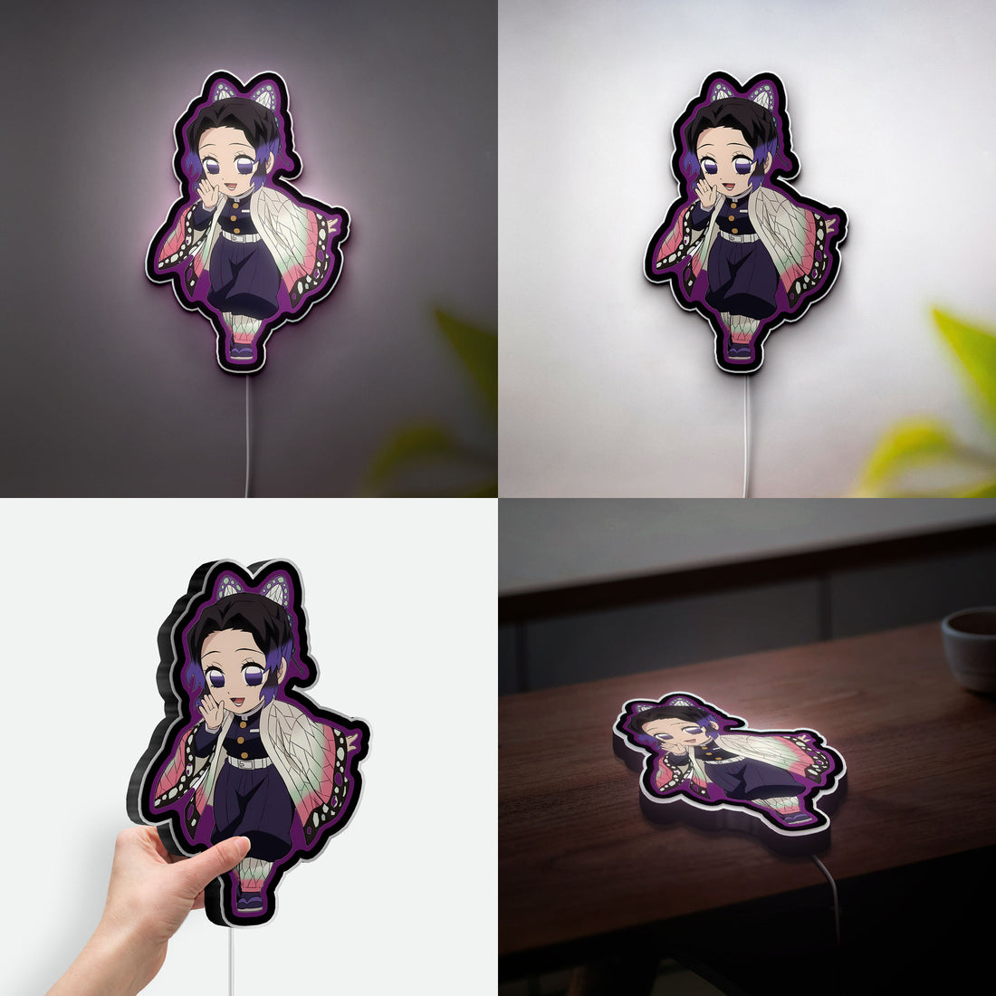 Demon Slayer 3D Light Box - Anime Character Night Light, Kimetsu no Yaiba LED Decor for KNY Fans 