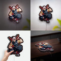Tengen Uzui 3D Light Box - Demon Slayer Hashira LED Night Light, Anime Character Decor for Fans, KNY Inspired Japanese Art Display