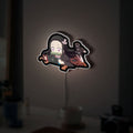 Nezuko Chibi 3D Light Box - Cute Demon Slayer LED Night Light, Anime Character Decor for Kimetsu no Yaiba Fans 