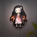 Nezuko Kamado 3D Light Box - Demon Slayer Anime LED Night Light, Chibi Character Decor for KNY Fans 