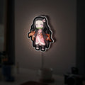 Nezuko Kamado 3D Light Box - Demon Slayer Anime LED Night Light, Chibi Character Decor for KNY Fans 