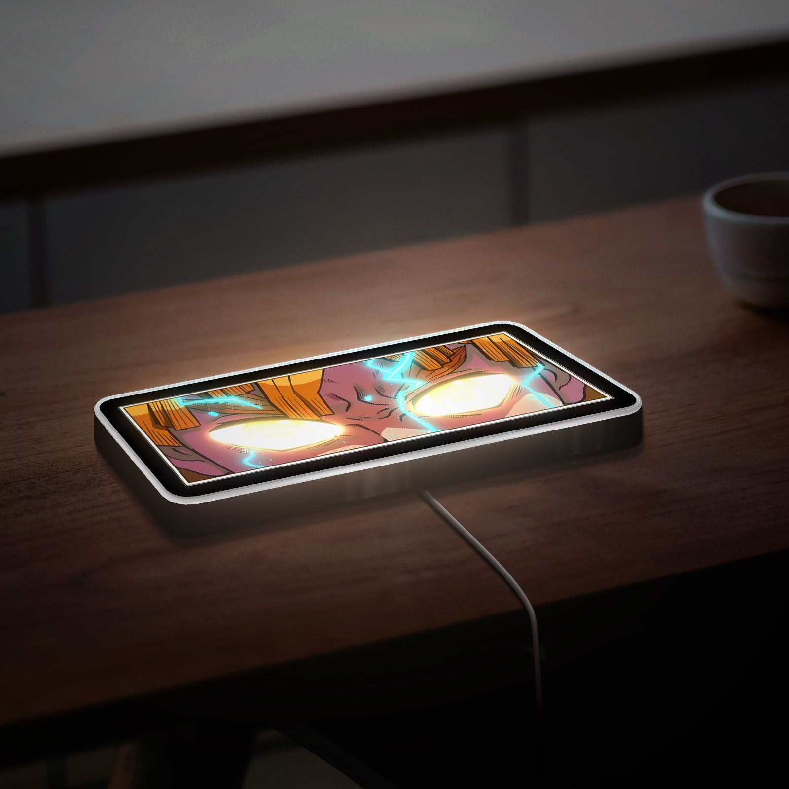 Demon Slayer Zenitsu 3D Light Box - Lightning Eyes LED Night Light, Anime Character Decor for Fans, Japanese Manga Inspired Glow Art

