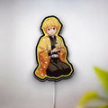 Demon Slayer Zenitsu 3D Light Box - Anime Character LED Night Light, Kimetsu no Yaiba Decor for Otaku Fans, Japanese Manga Inspired Glow Art
