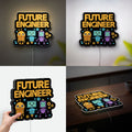 Robot Selfie 3D Light Box - Tech-Themed LED Night Light, Modern Home Decor for Gadget Lovers & Unique Gift Idea

