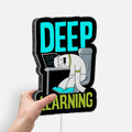 Productivity Cartoon 3D Light Box - Funny Office Decor LED Night Light, Work Motivation Gift for Professionals & Tech Enthusiasts 