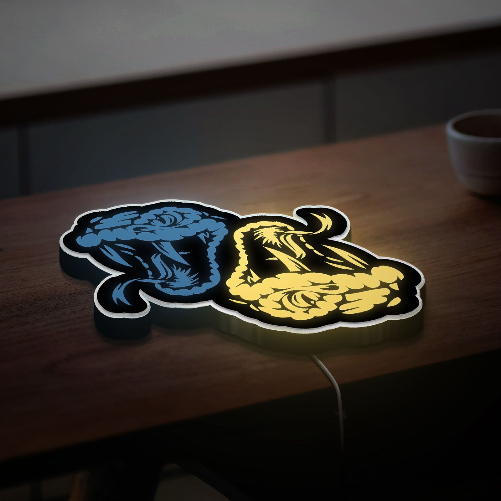 Python Programming 3D Light Box - Wild Nature Inspired LED Night Light, Unique Coding & Tech Themed Decor for Computer Nerds & Gamers
