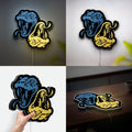Python Programming 3D Light Box - Wild Nature Inspired LED Night Light, Unique Coding & Tech Themed Decor for Computer Nerds & Gamers

