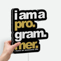 Programmer 3D Light Box - Coding & Tech Themed LED Night Light, Geek Wall Decor for Developers & Gamers
