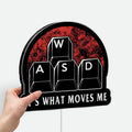 WASD Keyboard 3D Light Box - Gamer LED Night Light, Funny PC Gamer Decor, Unique Gift for Computer Nerds & Streamers
