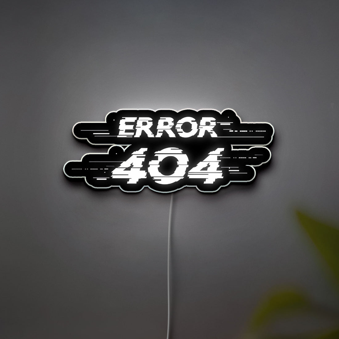 Erro 404 3D Light Box -Coding & Tech Themed LED Night Light, Geek Wall Decor for Computer Nerds & Gamers
