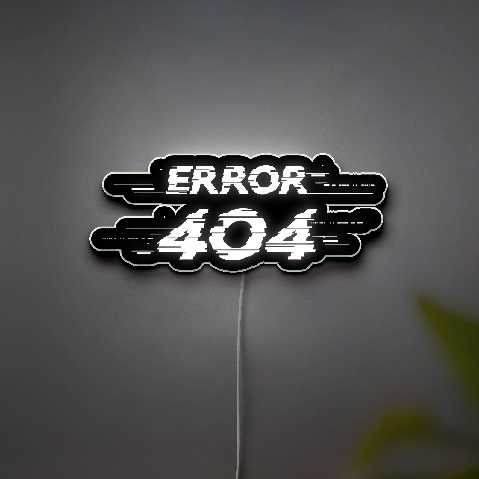 Erro 404 3D Light Box -Coding & Tech Themed LED Night Light, Geek Wall Decor for Computer Nerds & Gamers
