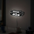 Erro 404 3D Light Box -Coding & Tech Themed LED Night Light, Geek Wall Decor for Computer Nerds & Gamers
