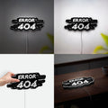 Erro 404 3D Light Box -Coding & Tech Themed LED Night Light, Geek Wall Decor for Computer Nerds & Gamers
