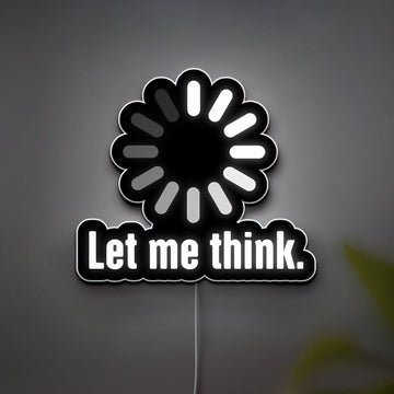 Let Me Think 3D Light Box - Creative LED Night Light, Inspirational Home Office Decor, Unique Gift for Thinkers & Professionals
