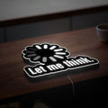 Let Me Think 3D Light Box - Creative LED Night Light, Inspirational Home Office Decor, Unique Gift for Thinkers & Professionals
