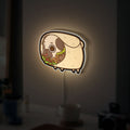 Pug Taco 3D Light Box - Cute Chibi Food LED Night Light, Funny Animal Decor for Dog Lovers & Mexican Food Fans 