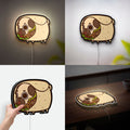 Pug Taco 3D Light Box - Cute Chibi Food LED Night Light, Funny Animal Decor for Dog Lovers & Mexican Food Fans 