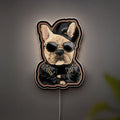 Thug Life Dog 3D Light Box - Cool Street Style LED Night Light, Urban Meme Decor for Dog Lovers & Hip Hop Fans
