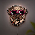 Custom 3D Light Box - Cool Street Style LED Night Light, Urban Meme Decor for Dog Lovers & Hip Hop Fans