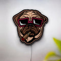 Custom 3D Light Box - Cool Street Style LED Night Light, Urban Meme Decor for Dog Lovers & Hip Hop Fans
