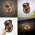 Cool Dog 3D Light Box - Funny Cartoon LED Night Light, Playful Puppy Decor for Dog Lovers & Unique Gift for Pet Owners
