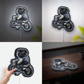 Pug Life 3D Light Box - Funny Dog Lover LED Night Light, Motorcycle Riding Decor for Pet & Bike Enthusiasts
