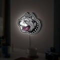 Gangster Dog Cartoon 3D Light Box - Cool Pitbull LED Night Light, Unique Home Decor for Dog Enthusiasts

