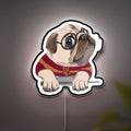 Pug Harry Potter 3D Light Box - Funny Wizard Pug LED Night Light, Magical Dog Decor for Harry Potter Fans & Pug Lovers
