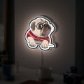 Pug Harry Potter 3D Light Box - Funny Wizard Pug LED Night Light, Magical Dog Decor for Harry Potter Fans & Pug Lovers
