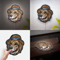 Beagle Detective 3D Light Box - Funny Dog with Glasses LED Night Light, Cute Animal Decor for Kids Room & Dog Lovers 