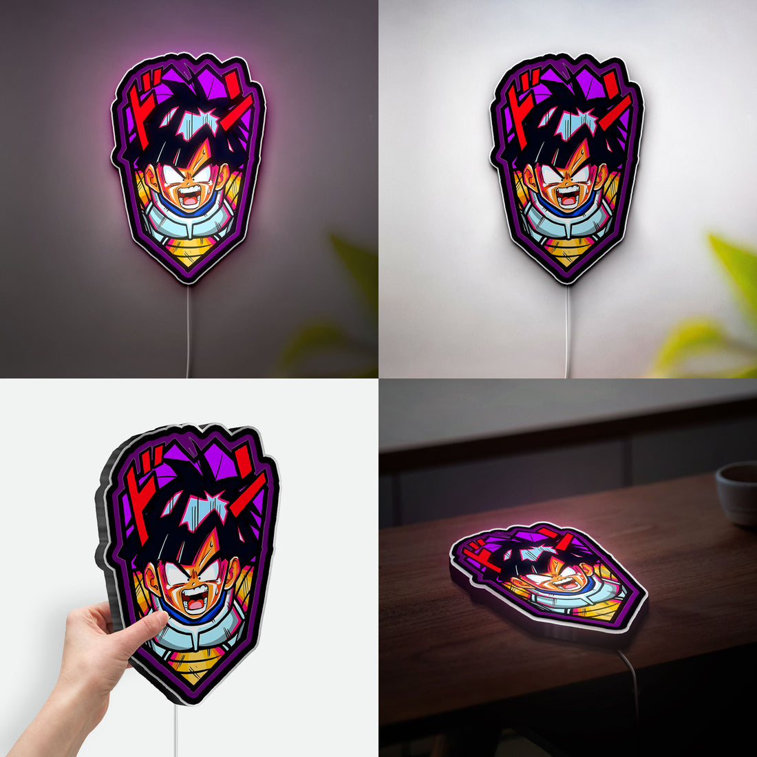 Kid Gohan Dragon Ball Z 3D Light Box - Anime LED Night Light, Dragon Ball GT Decor for Manga Fans, Cool Gift for Anime Lovers 
